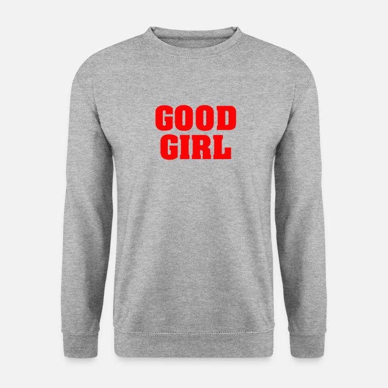 SÜßES GOOD GIRL GUTES MÄDCHEN SOMMER FEMINIST - Unisex Pullover - Weißgrau meliert