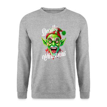 Deadly Christmas - Sweat-shirt Unisexe - gris chiné - Devant - Alina (178cm) & Michal (187cm)