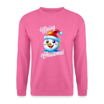 Frohe Weihnachten - Unisex Pullover - Pink - Vorne