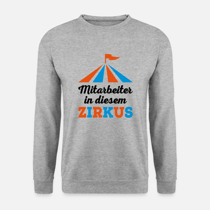 Mitarbeiter - Unisex Pullover - Weißgrau meliert