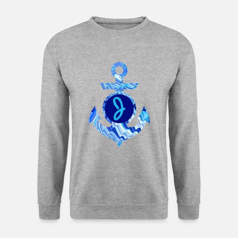 anchor e 80 j - Unisex Sweatshirt - salt & pepper