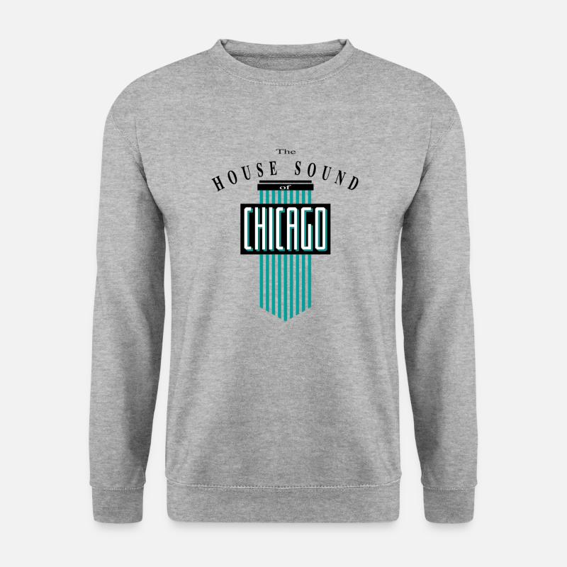 The House Sound - Unisex Pullover - Weißgrau meliert