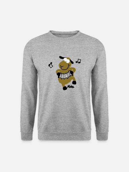 Schaf (c) - Unisex Pullover - Weißgrau meliert