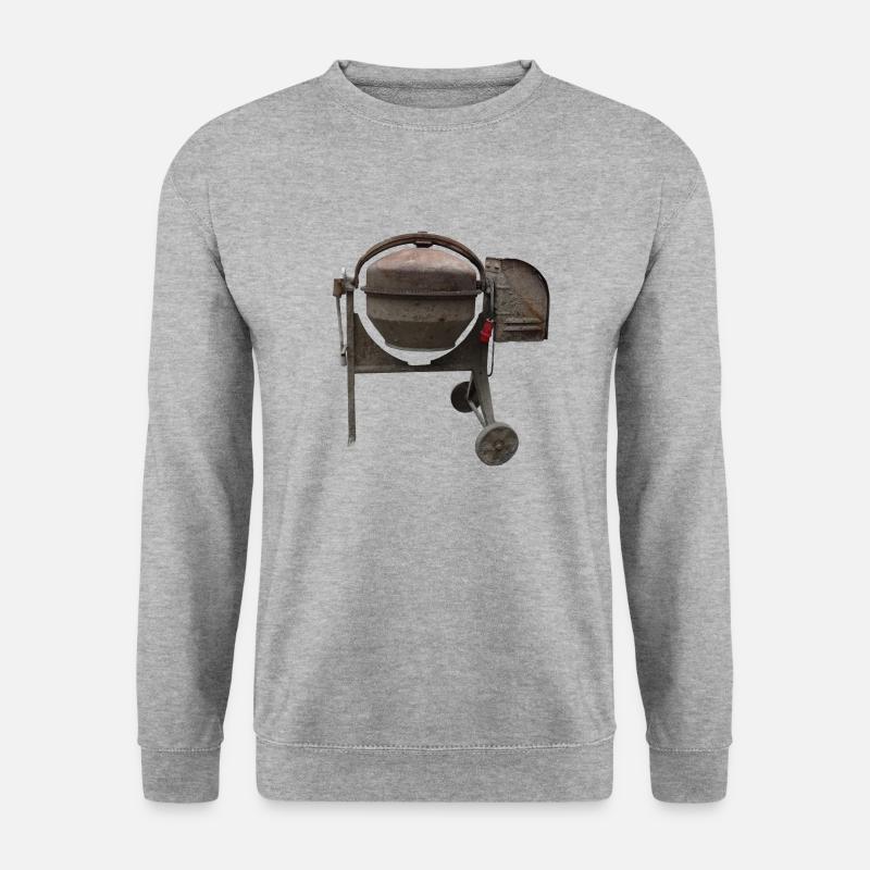 Mischmaschine - Unisex Pullover - Weißgrau meliert