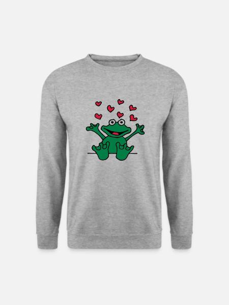 heart_frog_1220113c_a - Unisex Sweatshirt - salt & pepper