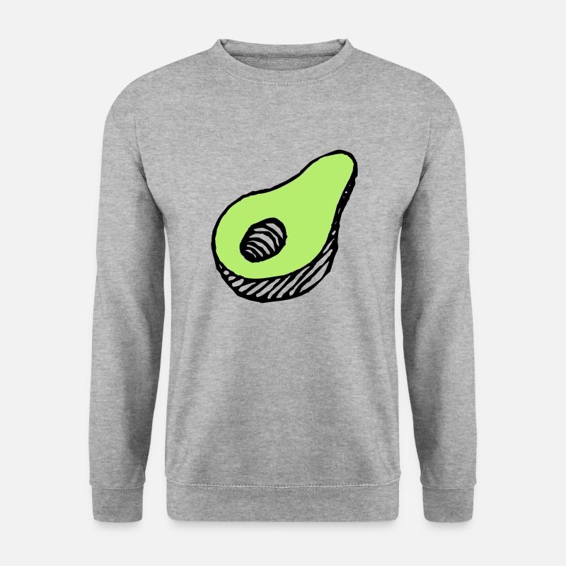 Avocado - Unisex Pullover - Weißgrau meliert