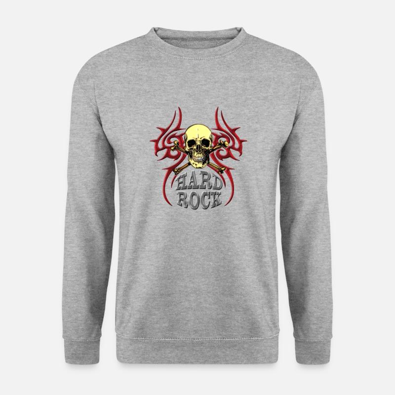 HARD ROCK - Unisex Pullover - Weißgrau meliert