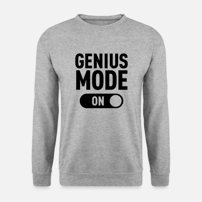 Genius Mode (ON) - Unisex Pullover - Weißgrau meliert