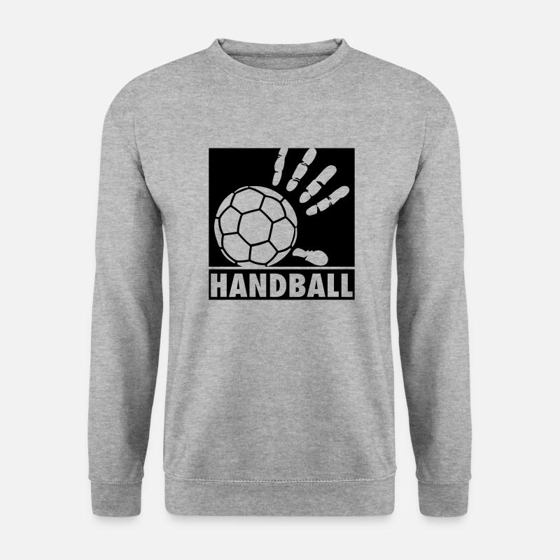 Handball - Unisex Pullover - Weißgrau meliert