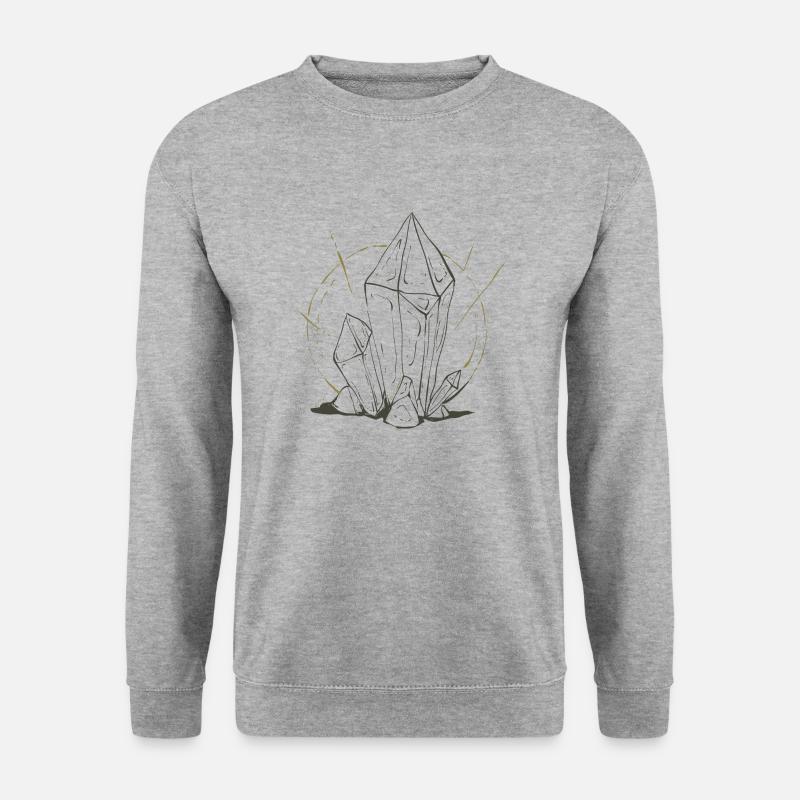 Crystal esotericism spell makes magic - Unisex Sweatshirt - salt & pepper