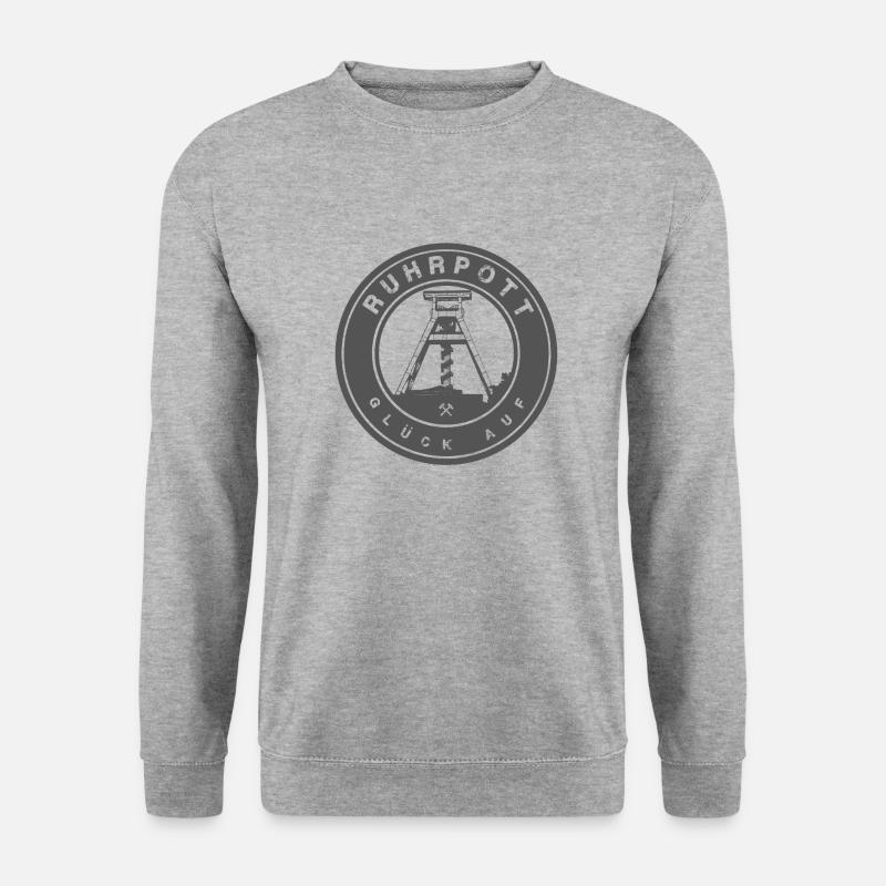 Ruhrpott - Unisex Pullover - Weißgrau meliert