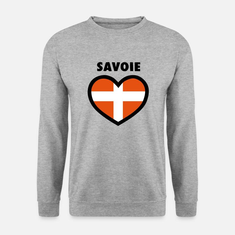 Herz Savoyen - Vectoral - Unisex Pullover - Weißgrau meliert