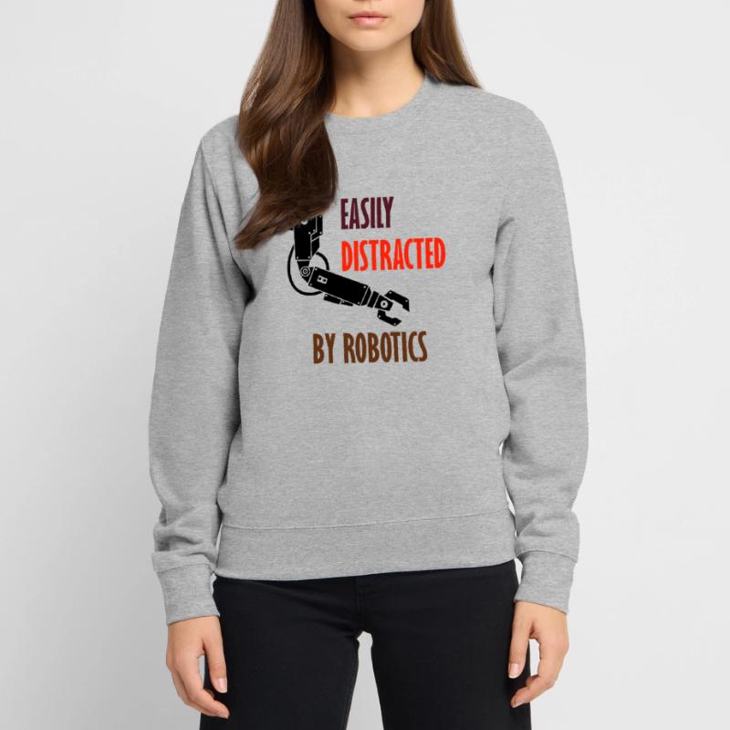 Distracted by Robots Professional Coding Engineer Unisex Sweatshirt