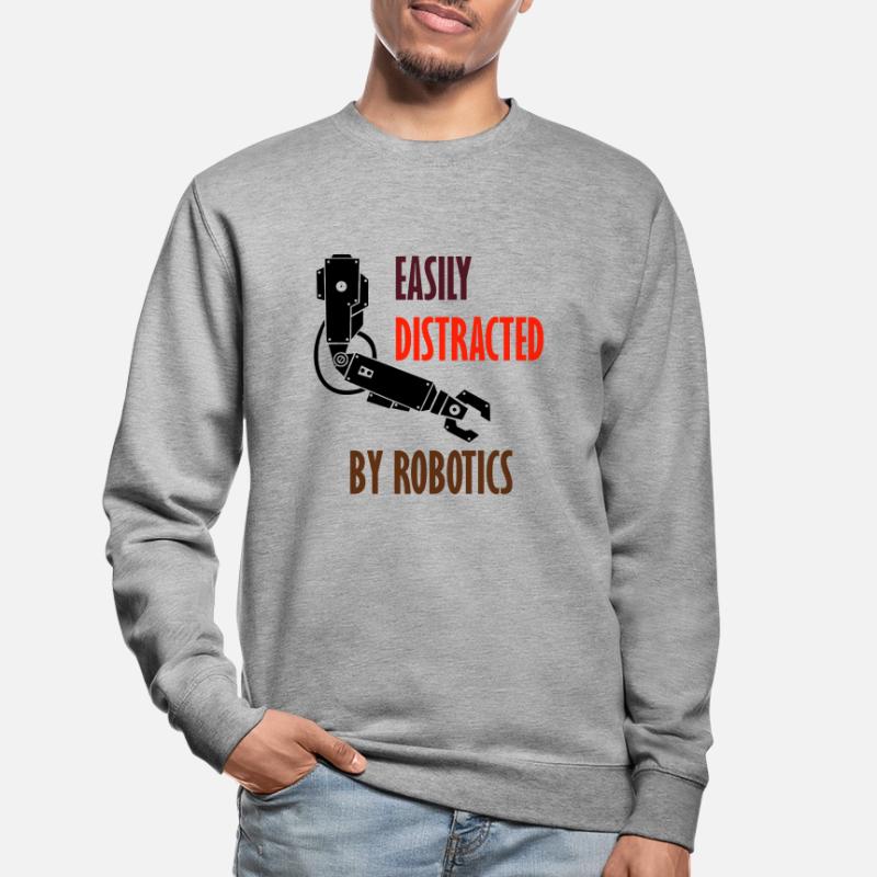 Distracted by Robots Professional Coding Engineer Unisex Sweatshirt