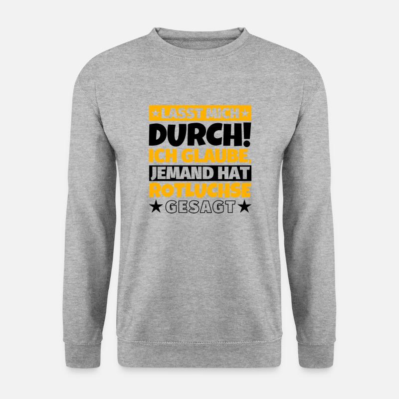 Rotluchse - Unisex Pullover - Weißgrau meliert
