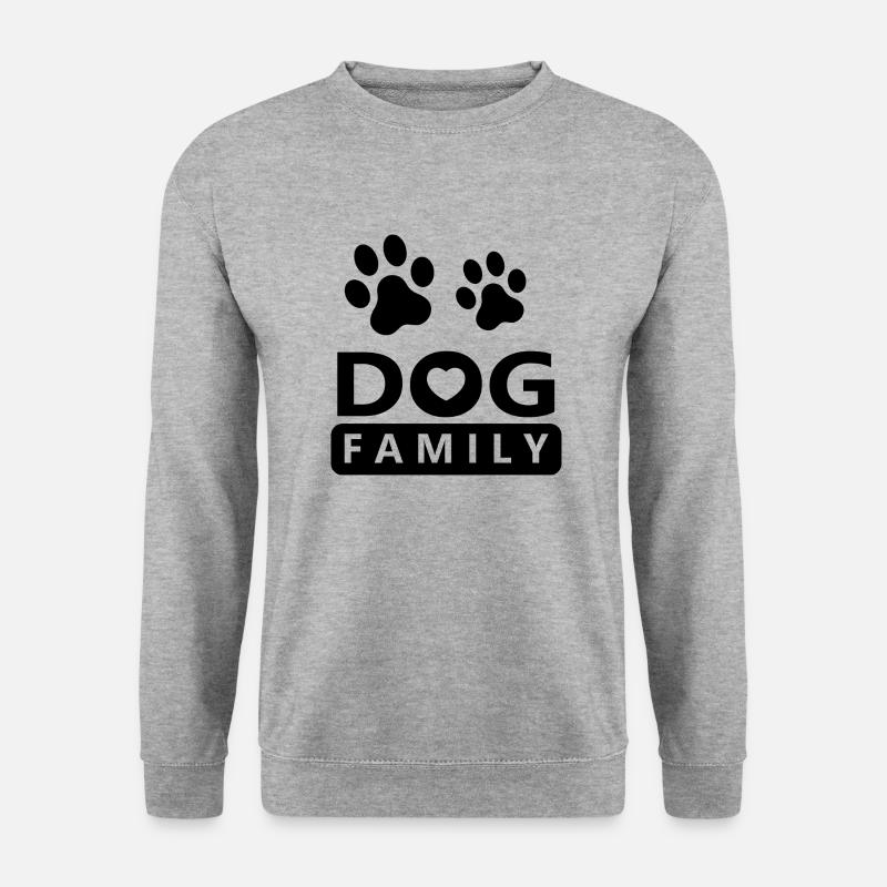 Hund Dog - Unisex Pullover - Weißgrau meliert