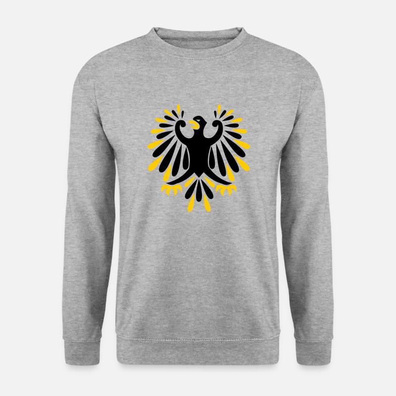Adler - Unisex Pullover - Weißgrau meliert