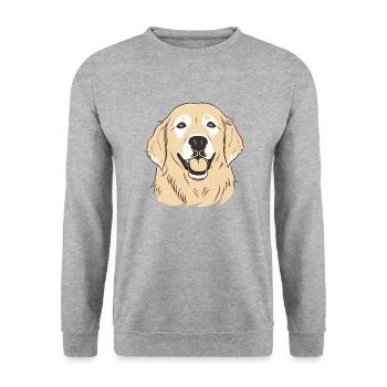 Golden Retrievers - Unisex Sweatshirt - salt & pepper - Front - Alina (178cm) & Michal (187cm)