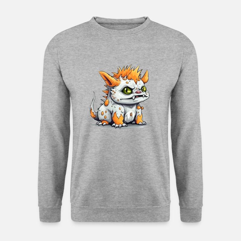 Wouko der Streuer - Unisex Pullover - Weißgrau meliert