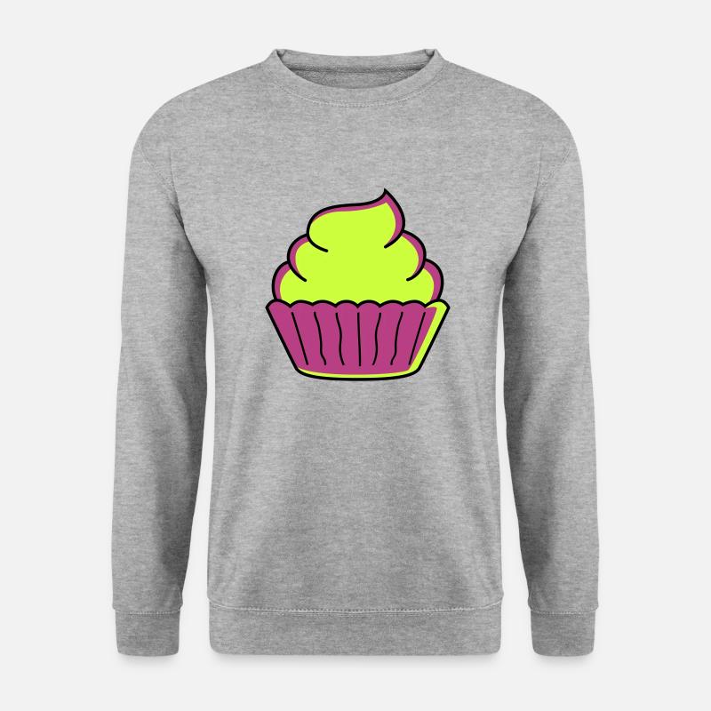 cupcake 1 - Unisex Pullover - Weißgrau meliert