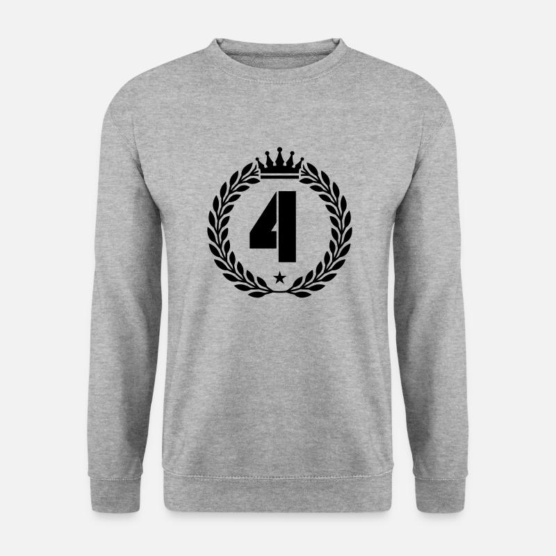 4 crown - Unisex Sweatshirt - salt & pepper