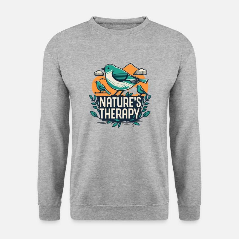 "Nature's Therapy" - Unisex Sweatshirt - salt & pepper