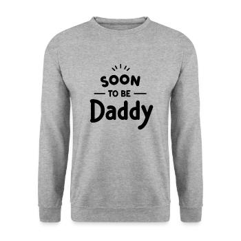 Bald Papa - Unisex Pullover - Weißgrau meliert - Vorne - Alina (178cm) & Michal (187cm)