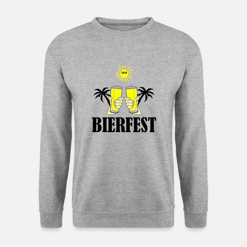 bierfest 01 - Unisex Pullover - Weißgrau meliert