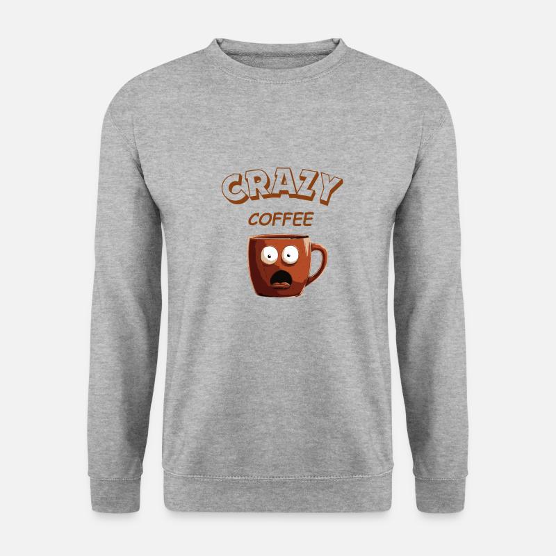 Crazy Coffee - Unisex Sweatshirt - salt & pepper