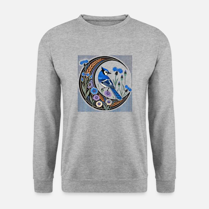Bluejay - Unisex Pullover - Weißgrau meliert
