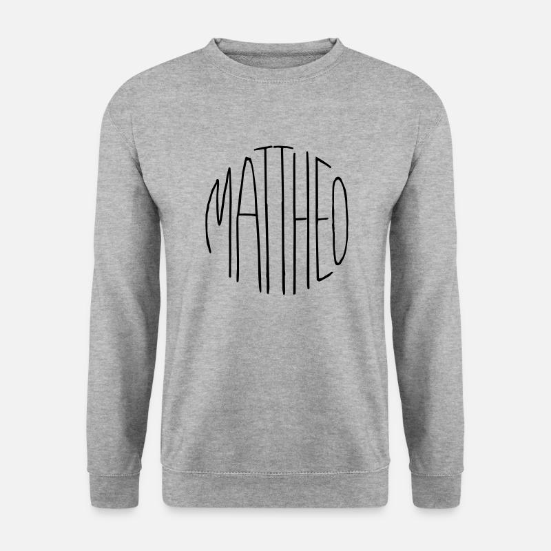 Matthéo - Sweat-shirt Unisexe - gris chiné