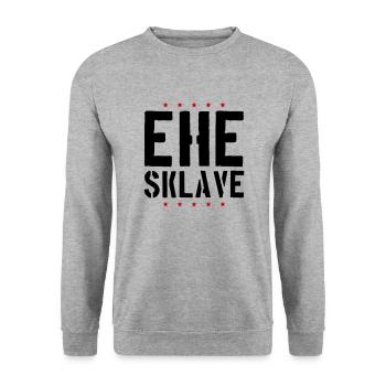 Ehe Sklave Hochzeit Jga - Unisex Pullover - Weißgrau meliert - Vorne - Alina (178cm) & Michal (187cm)
