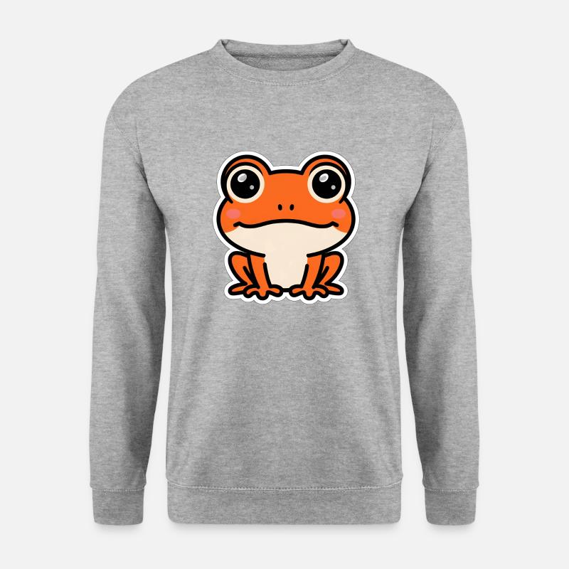 Kröte - Unisex Pullover - Weißgrau meliert