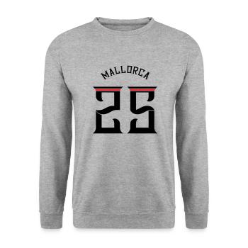 Mallorca 25 Trikot 2025 - Unisex Pullover - Weißgrau meliert - Vorne - Alina (178cm) & Michal (187cm)