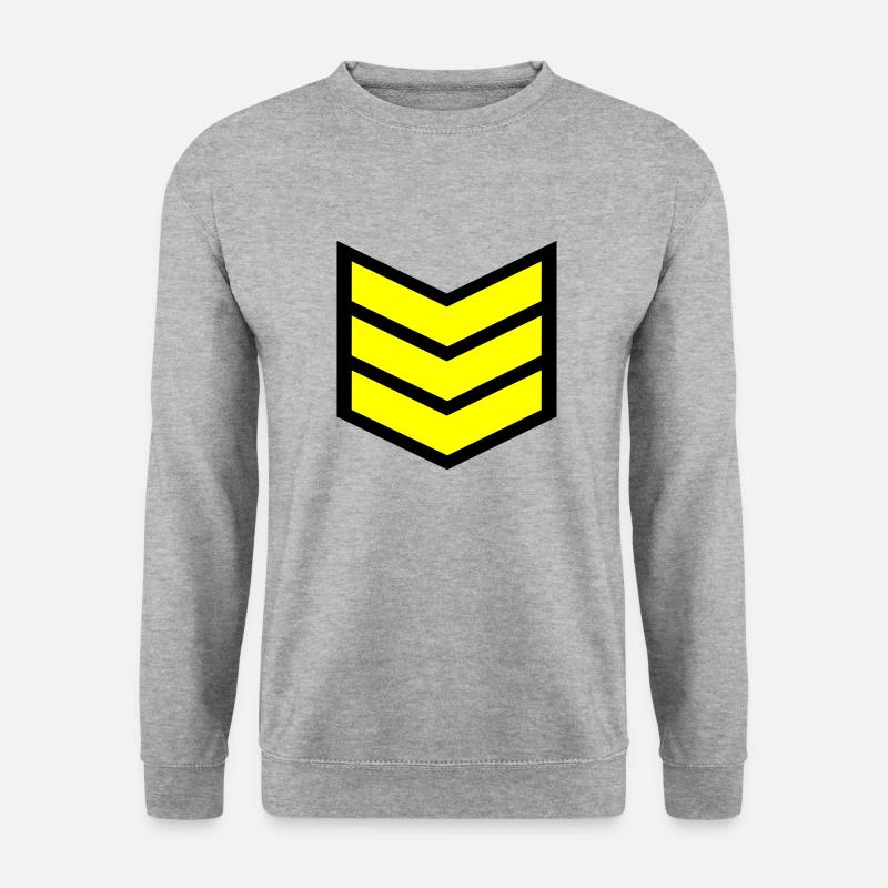 Sergeant's stripes - Unisex Sweatshirt - salt & pepper