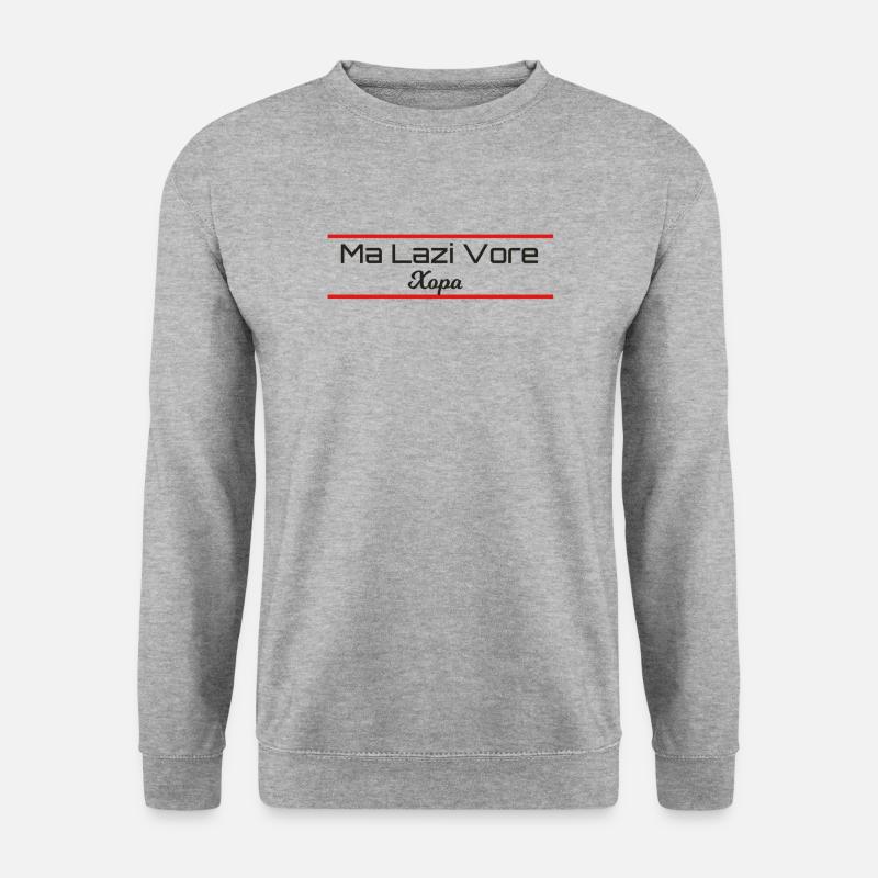 Hopa Xopa Lazca Lazuri Lazisch T-Shirt - Unisex Pullover - Weißgrau meliert