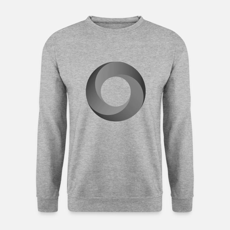 Twisted Circle Grey - Unisex Sweatshirt - salt & pepper