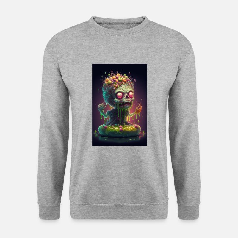 Zombie Frozen - Unisex Pullover - Weißgrau meliert