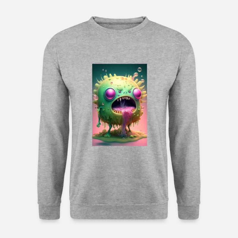 Zombie Frozen - Unisex Pullover - Weißgrau meliert