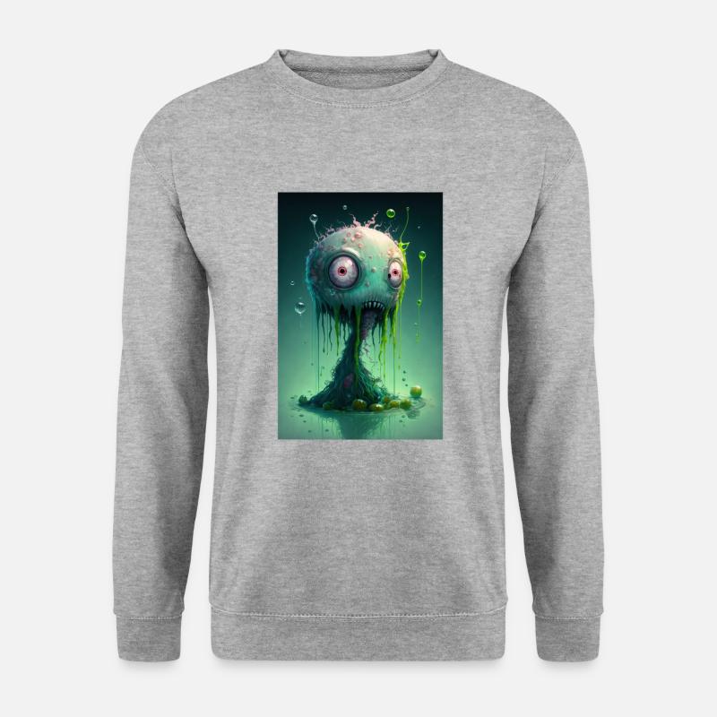 Zombie Frozen - Unisex Pullover - Weißgrau meliert