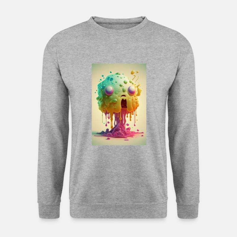 Zombie Frozen - Unisex Pullover - Weißgrau meliert