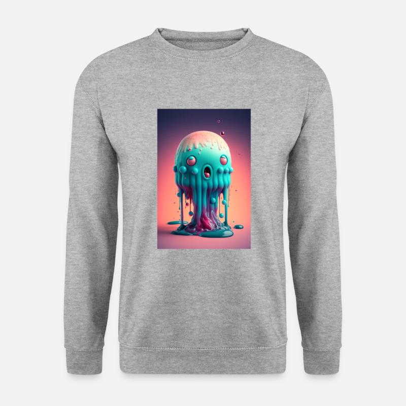 Zombie Frozen - Unisex Pullover - Weißgrau meliert