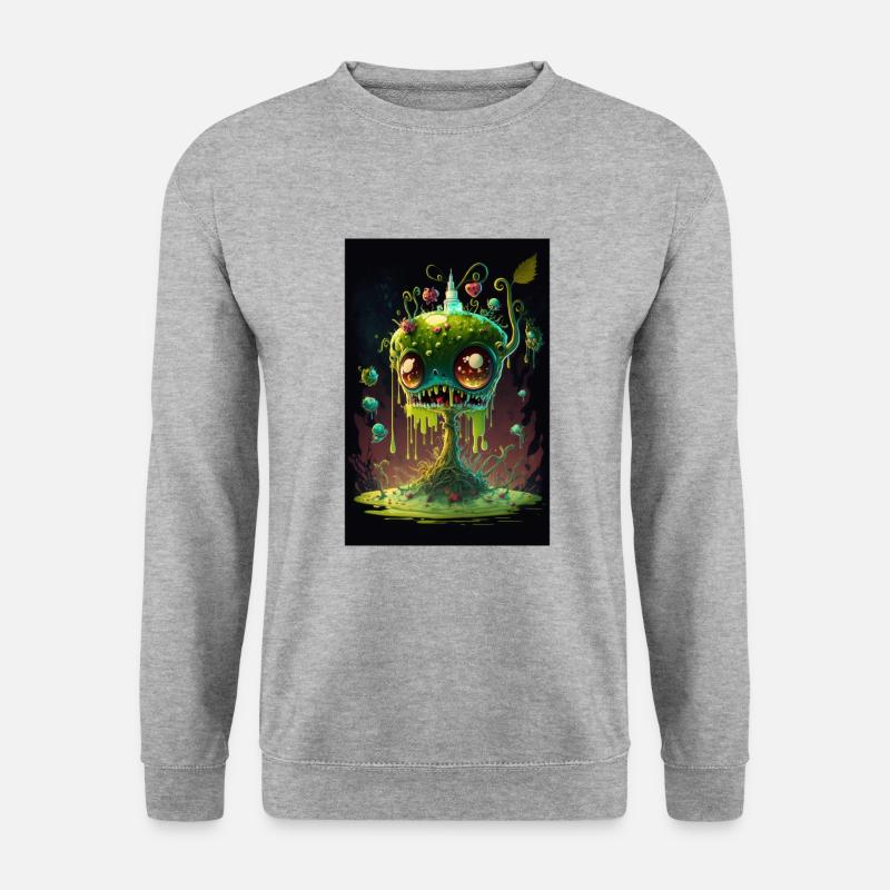 Zombie Frozen - Unisex Pullover - Weißgrau meliert