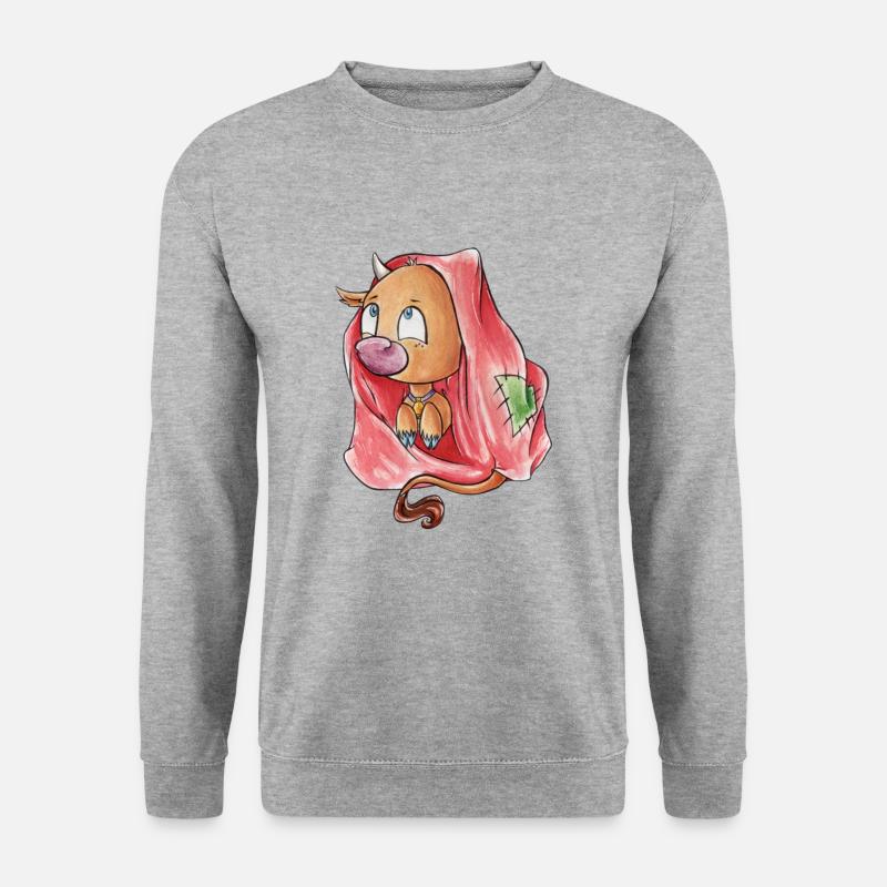 Tierkreis: Stier - Unisex Pullover - Weißgrau meliert