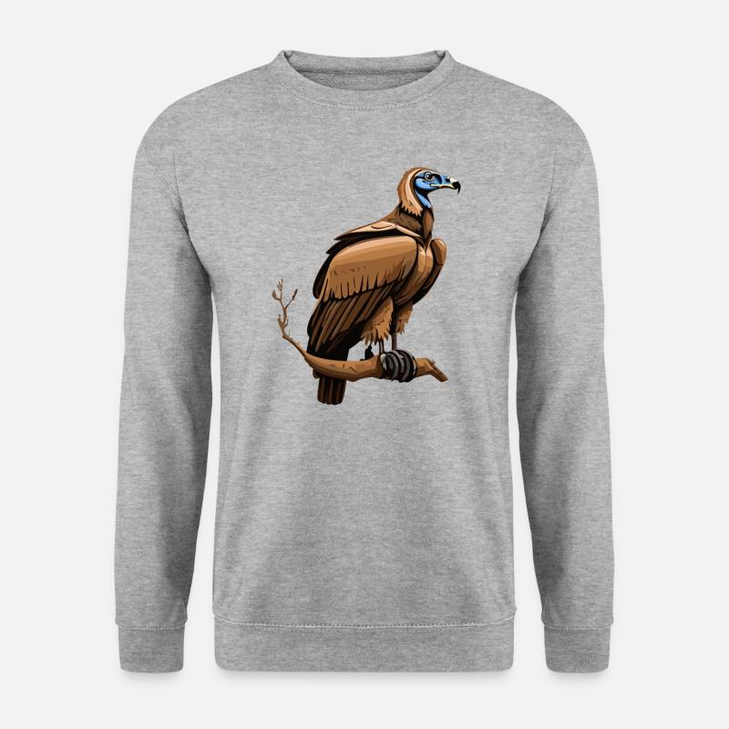 Gänsegeier - Unisex Pullover - Weißgrau meliert