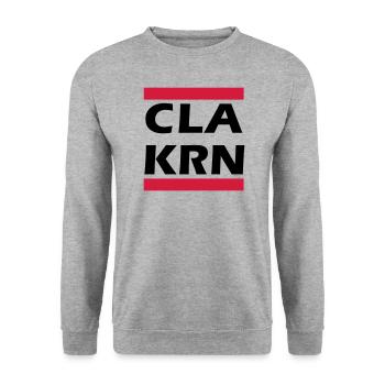 CLA KRN - Sweat-shirt Unisexe - gris chiné - Devant - Alina (178cm) & Michal (187cm)