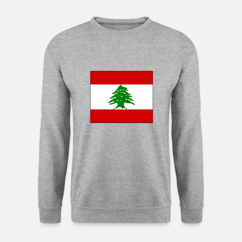 Libanon - Unisex Pullover - Weißgrau meliert