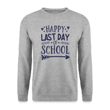 Dernier jour d’école - Sweat-shirt Unisexe - gris chiné - Devant - Alina (178cm) & Michal (187cm)