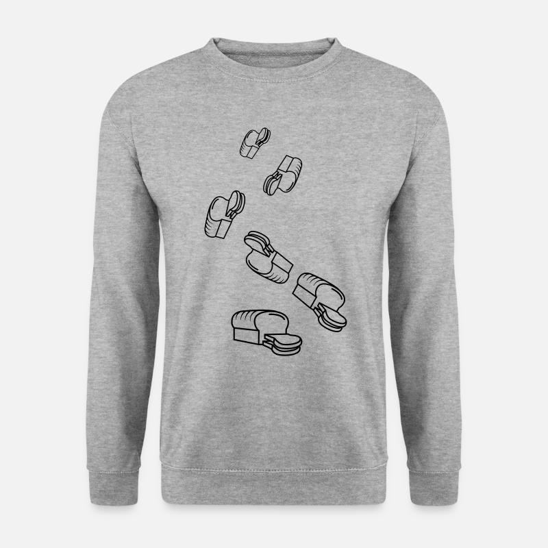 Brot icon symbol - Unisex Pullover - Weißgrau meliert