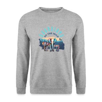 Gardiens de la nature - Sweat-shirt Unisexe - gris chiné - Devant - Alina (178cm) & Michal (187cm)